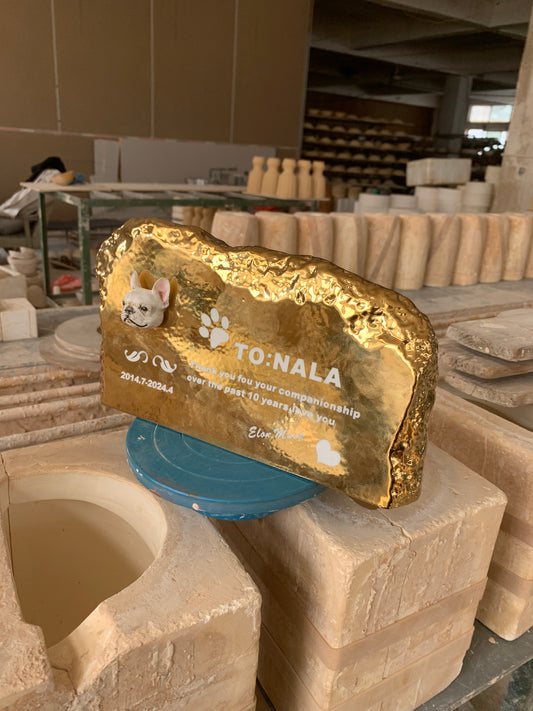 Custom Pet Tombstone and Urn (Dual-Use)