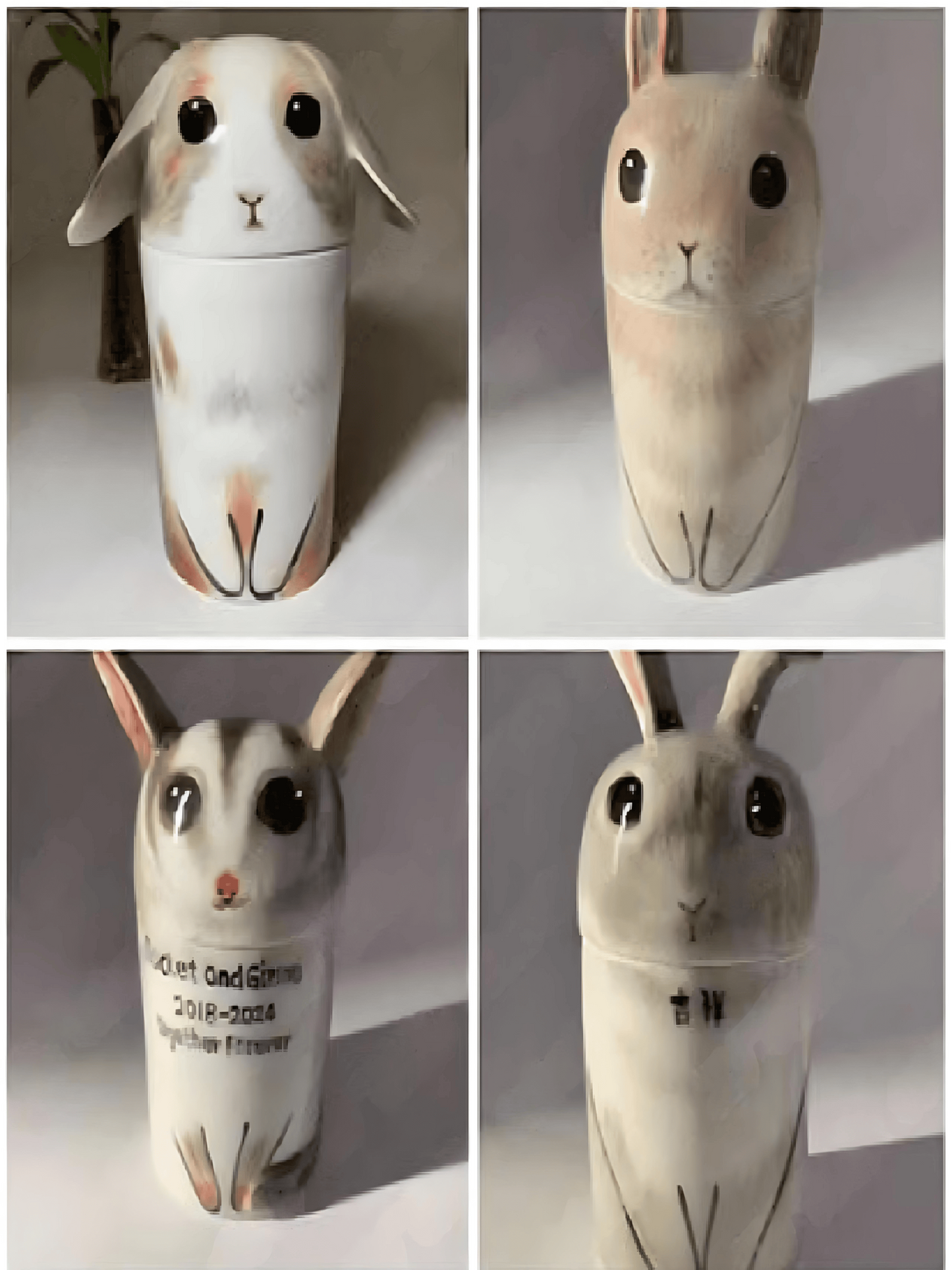 Cherished Small Pet Memorial Urn – Hand-Painted Artistic Tribute (Rabbit, Parrot, Hamster & More)