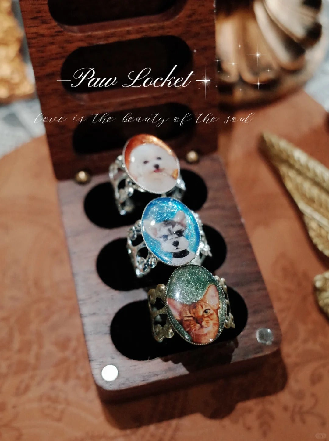 Custom Pet Photo Ring - Personalized Dog Cat Portrait Jewelry - Pet Memorial Keepsake - Antique Bronze or Silver Finish - Gift for Pet Lover