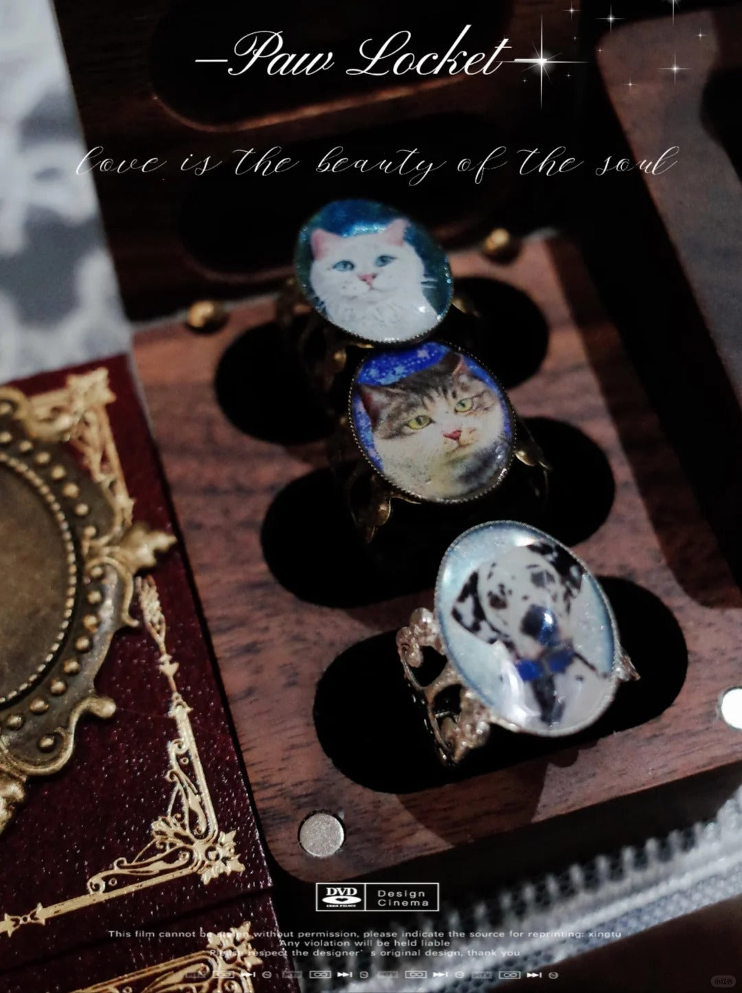 Custom Pet Photo Ring - Personalized Dog Cat Portrait Jewelry - Pet Memorial Keepsake - Antique Bronze or Silver Finish - Gift for Pet Lover