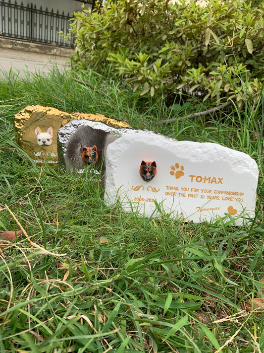 Custom Pet Tombstone and Urn (Dual-Use)